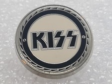 KISS Pin Badge Buzzsaw Band Logo new Official Black Metal 2007 Heavy Rock Metal picture