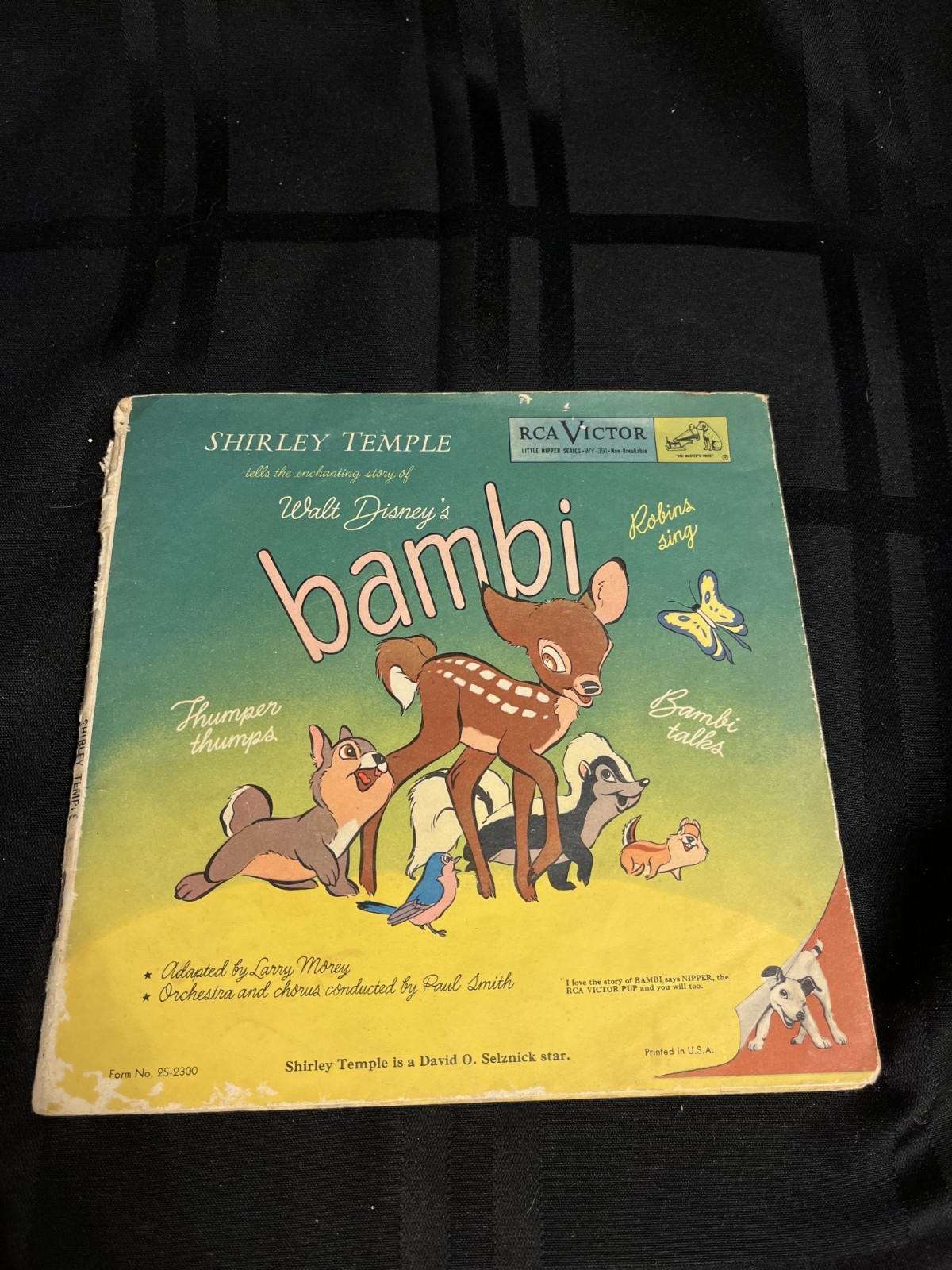Vintage 45 - Shirley Temple Tells Walt Disney’s Bambi WY 391