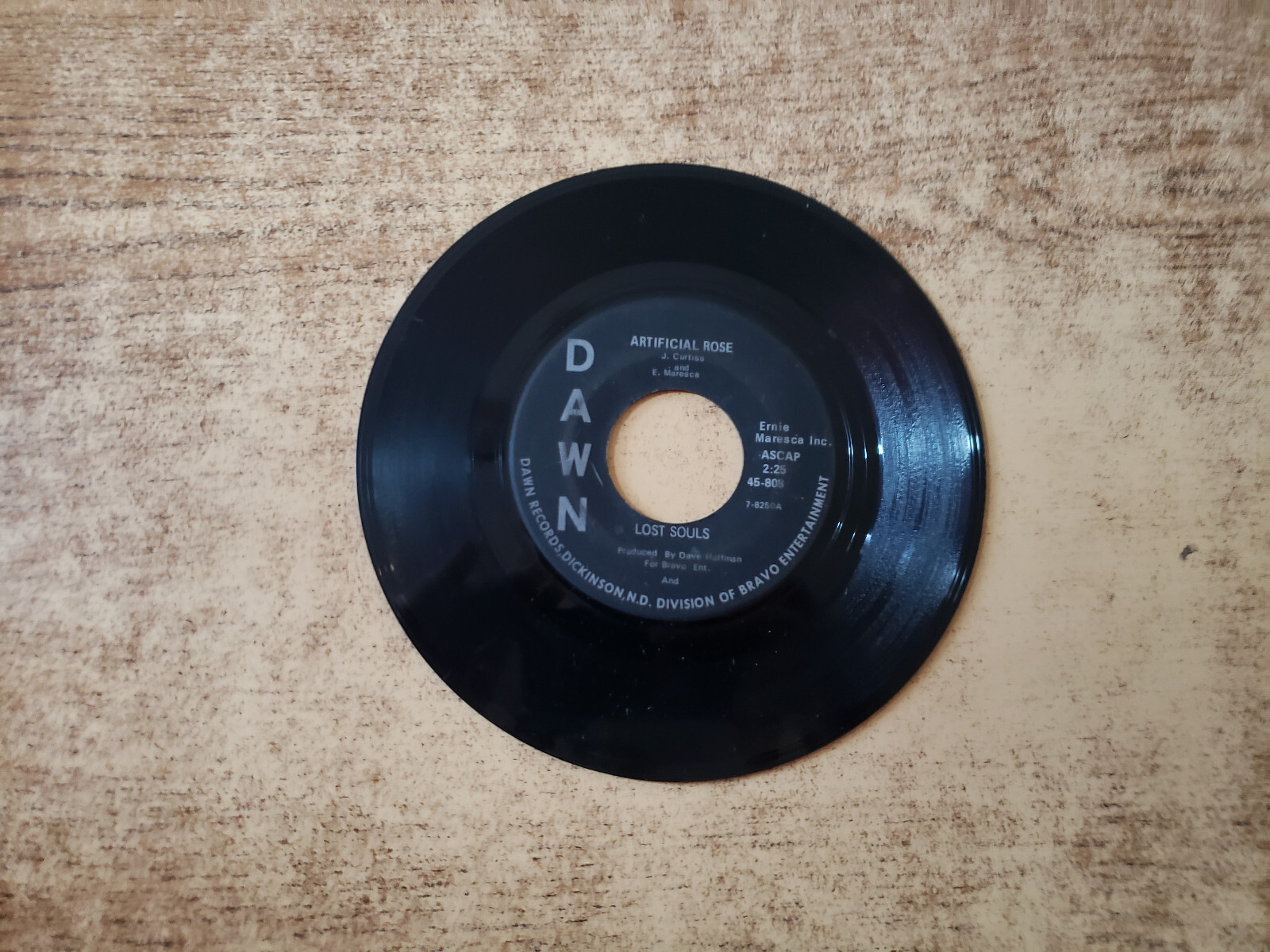 RARE 1960s VERY GOOD Lost Souls – Artificial Rose/ SAD LITTLE GIRL 808 45
