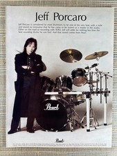 Peal Drums Jeff Porcaro Drummer Toto 1988 Vintage Print Ad picture