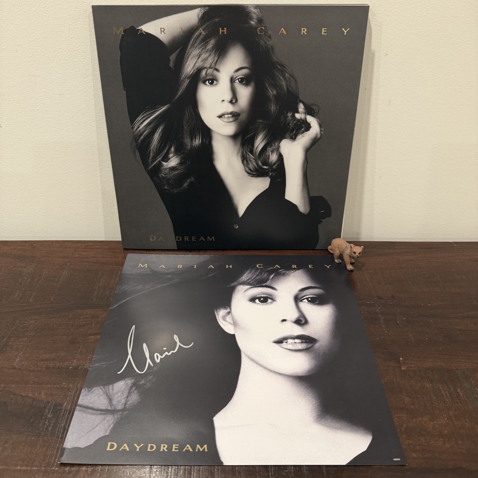 Mariah Carey Daydream SIGNED Insert Vinyl 3LP 30th Anniversary Iridescent Gold 2
