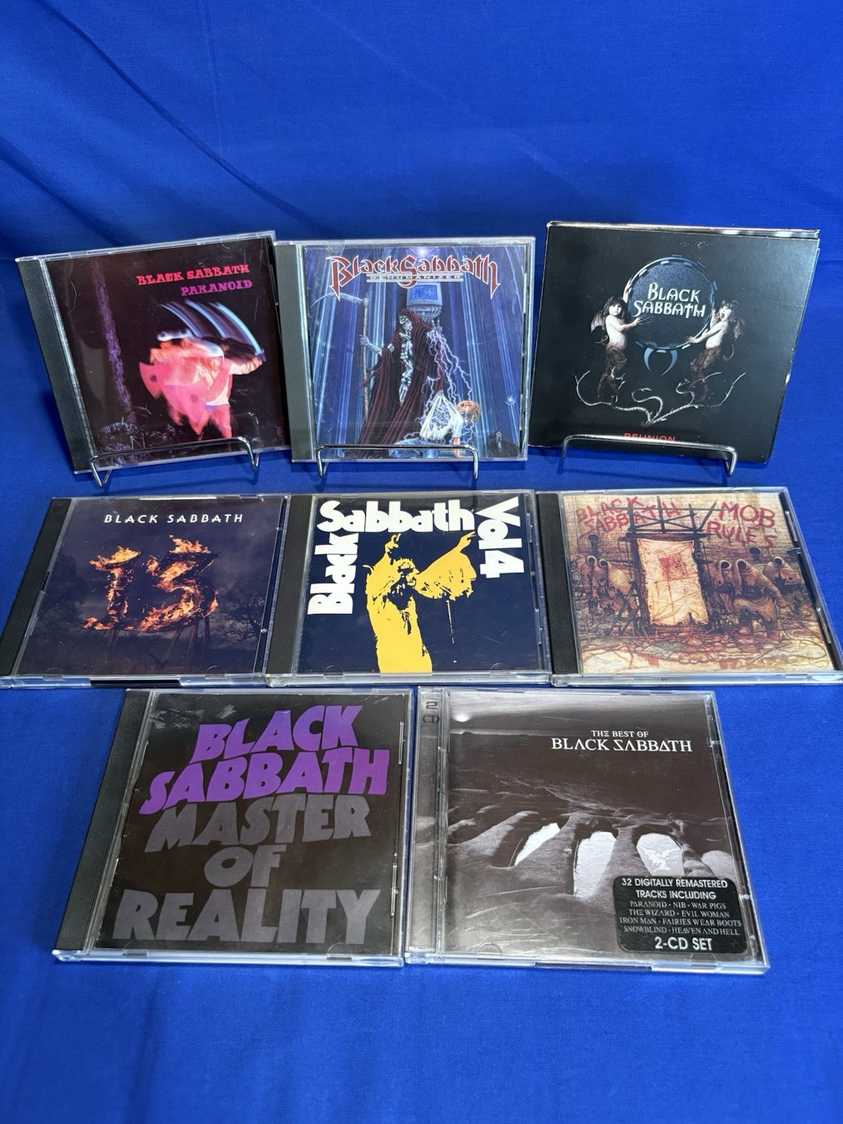 CD Lot Of 9 Black Sabbath CDs Paranoid Reunion 13 Mob Rules Vol. 4 Heavy Metal