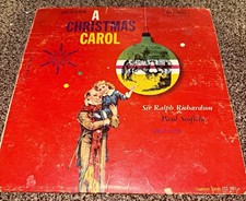 1960 Caedmon A Christmas Carol TCS 5001 Stereo LP Sir Ralph Richardson picture
