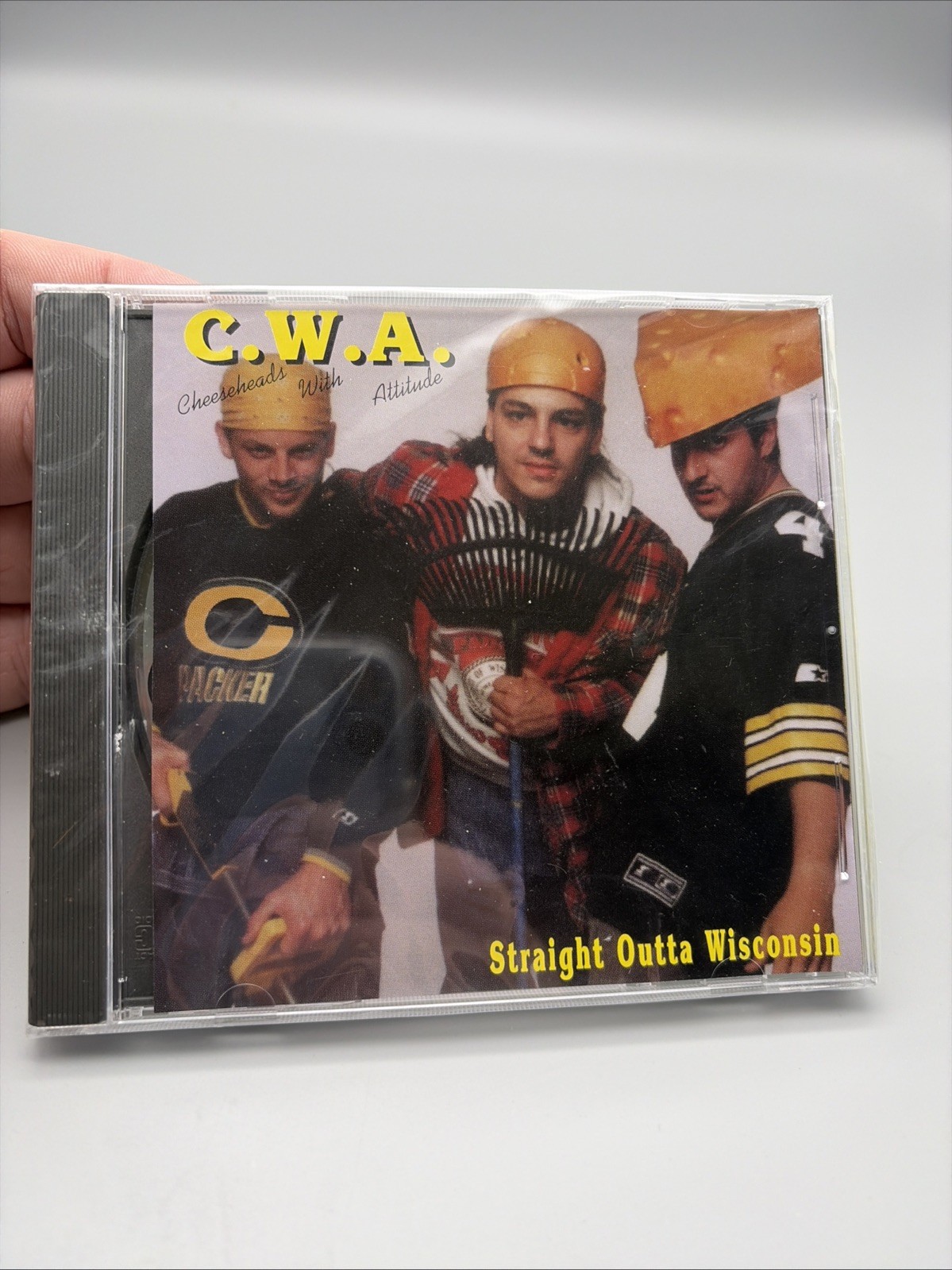 1996 CD C.W.A. Cheeseheads with Attitude Straight Outta Wisconsin Packers NEW
