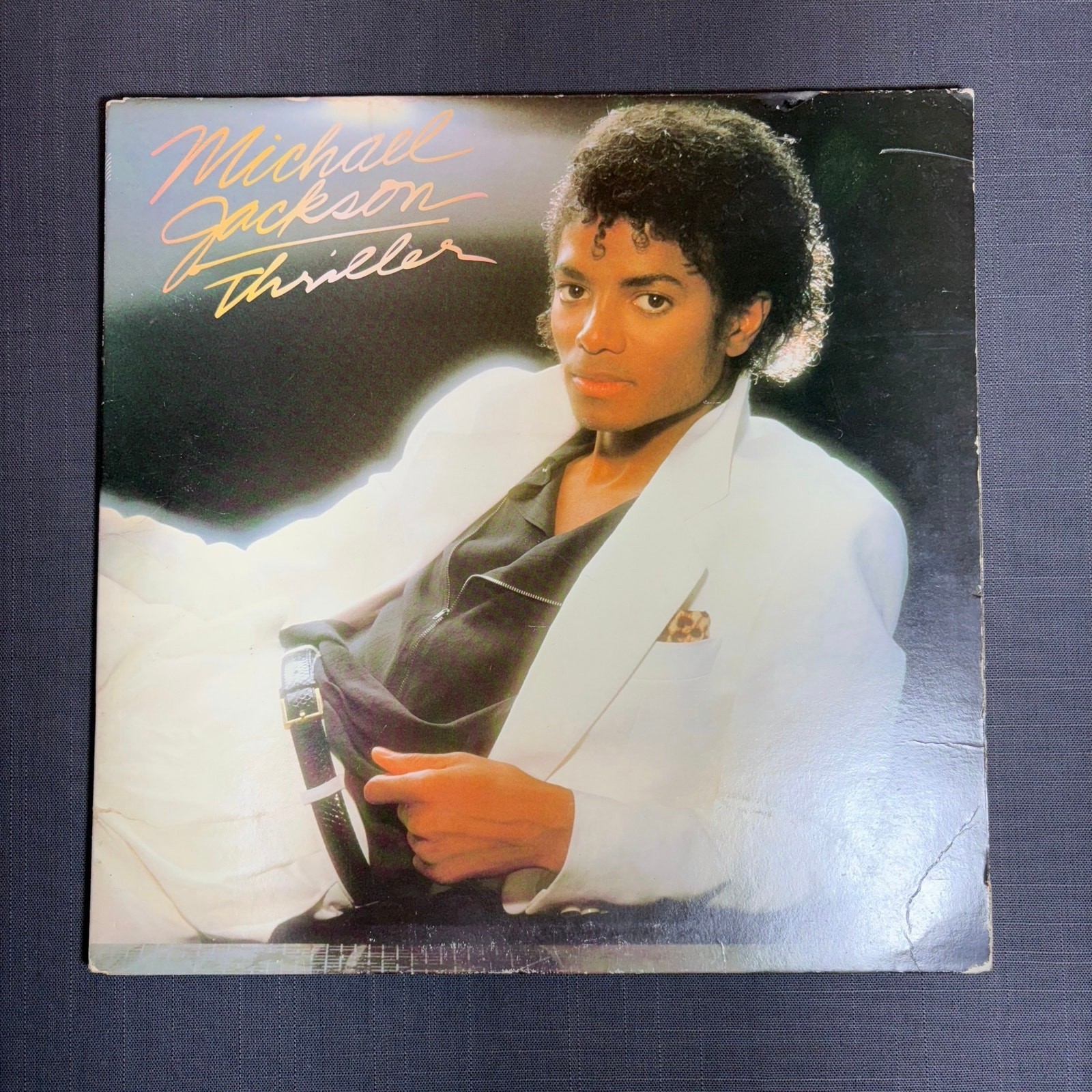 Vintage 1982 Michael Jackson Thriller Vinyl LP Orig US First Pressing QE 38112