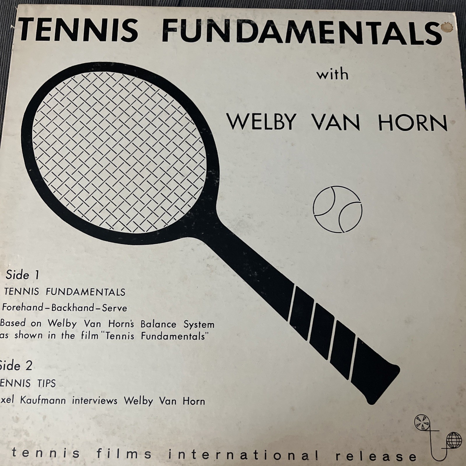 Tennis Fundamental With Welby Van Horn Lp