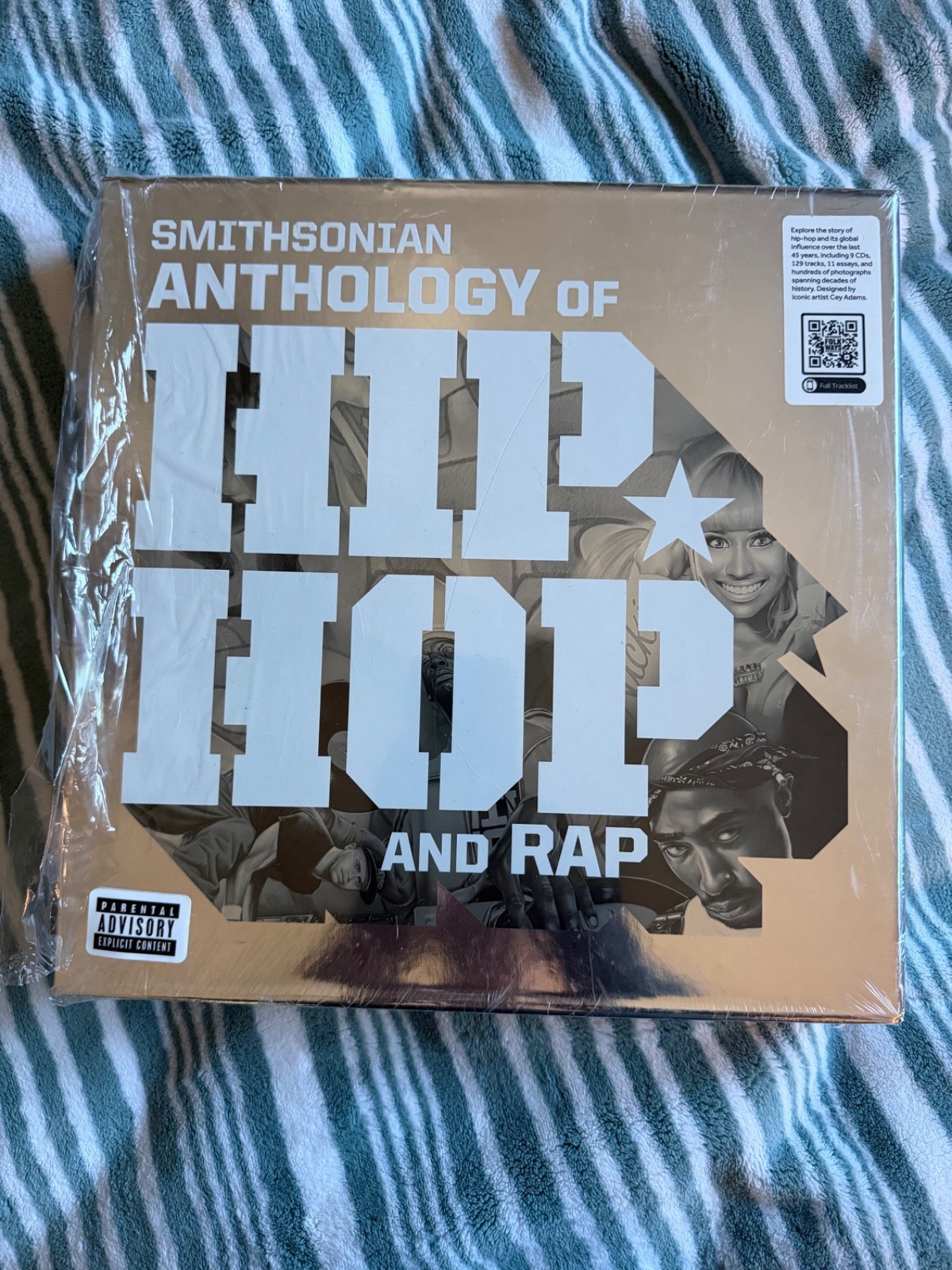 SIGNED BY CEY ADAMS SMITHSONIAN ANTHOLOGY OF HIP-HOP AND RAP   (9 CDs + Book)