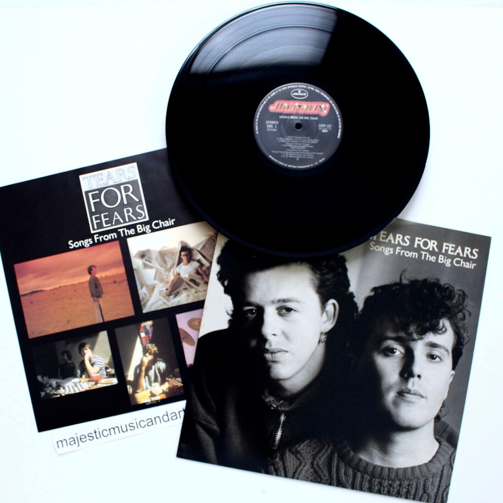 PRISTINE ORIGINAL 1984 TEARS FOR FEARS SONGS FROM THE BIG CHAIR VINYL LP NM
