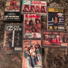 2 Live Crew-Vintage Hip Hop Rap Lot of 7, 80s/90s, Luke Skywalker, Explicit picture