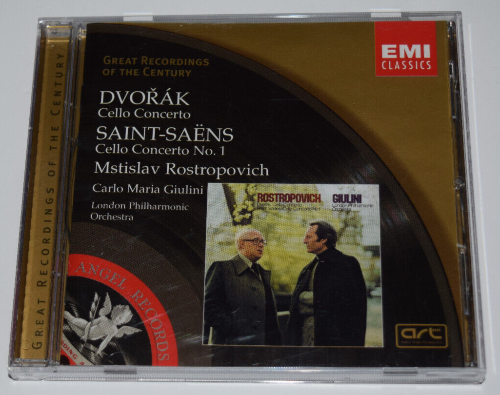 Dvorak Saint Saens Rostropovich - 2001 EMI Classics CD