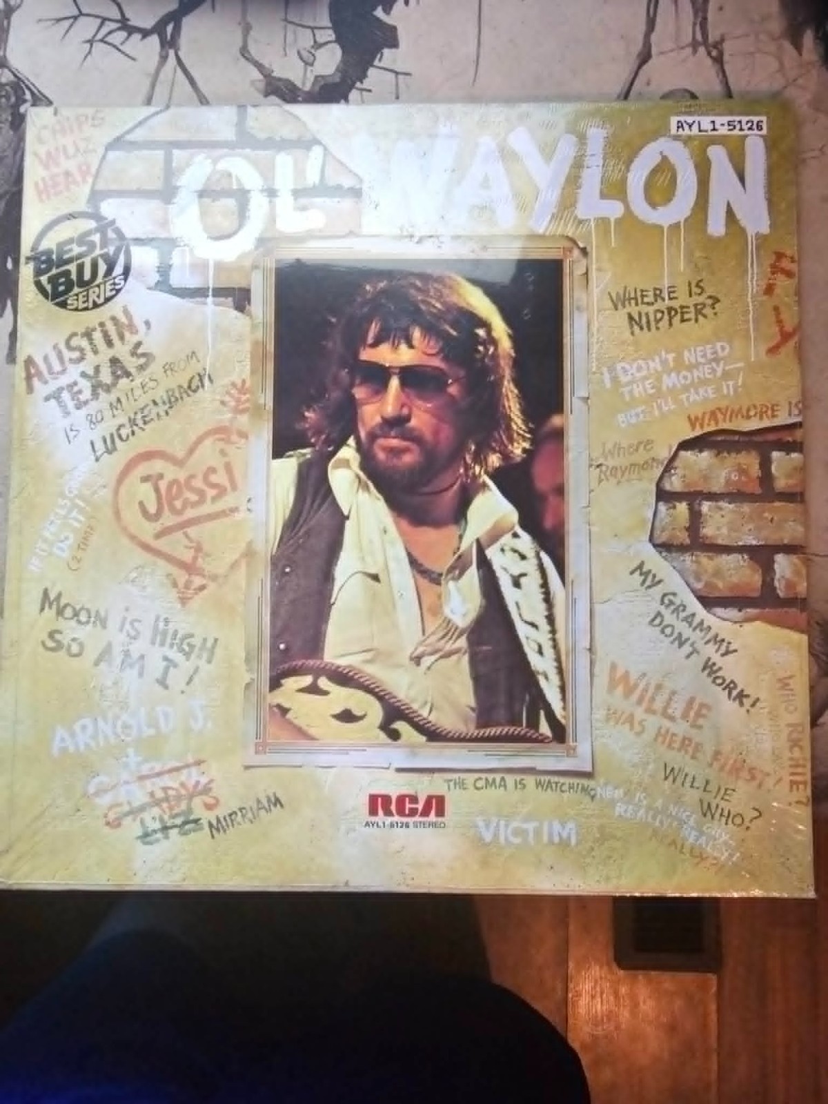 Waylon Jennings ‎– Ol' Waylon 1977 RCA ‎AFL1-2317 Vinyl LP RCA Excellent SEALED