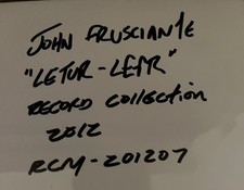 John Frusciante ‎ Letur-Lefr Rare Test Pressing Vinyl Record RZA RHCP 201207 RCM picture