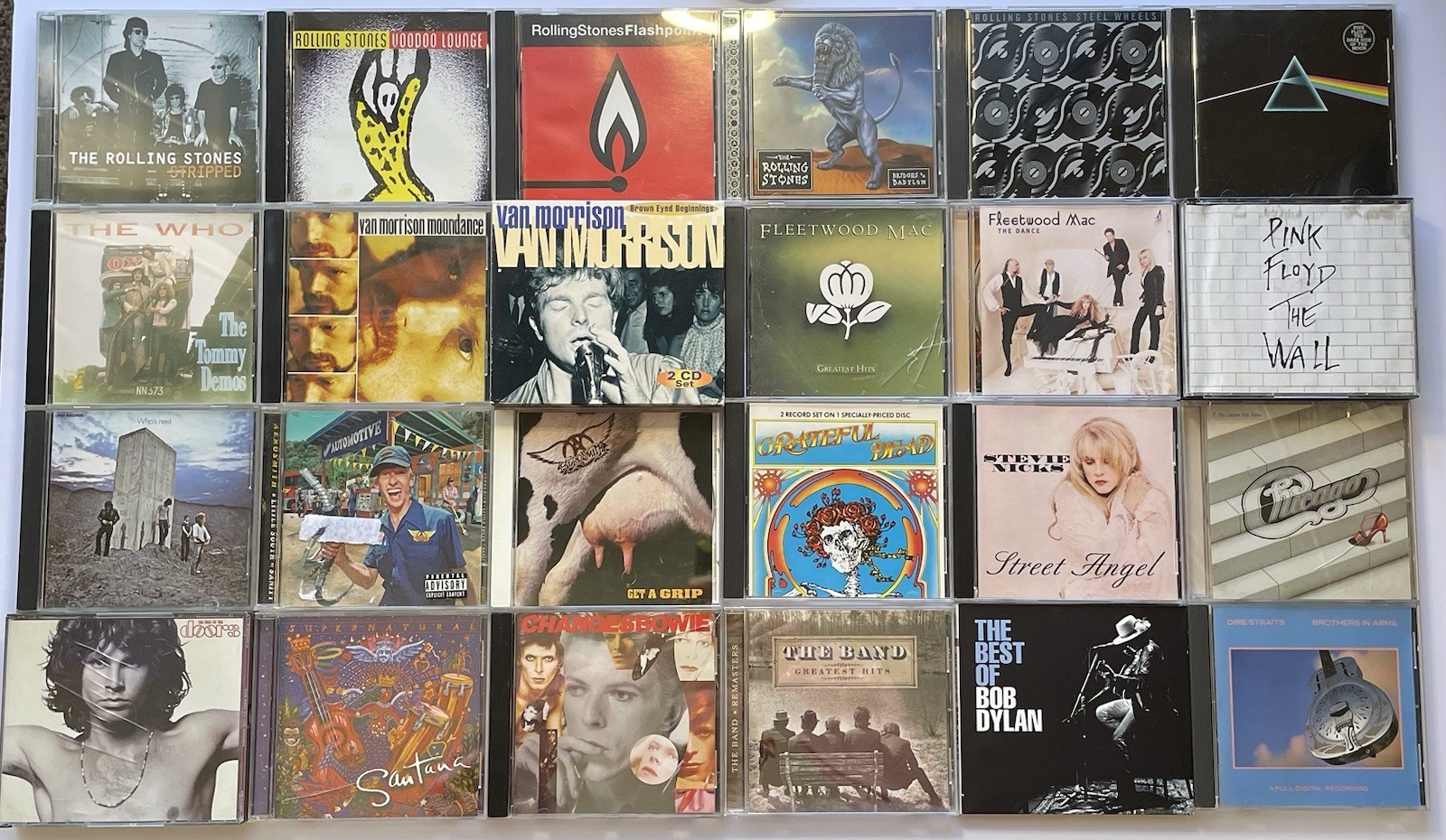 HUGE Classic Rock Lot Of 31 Rolling Stones Pink Floyd Aerosmith Etc.
