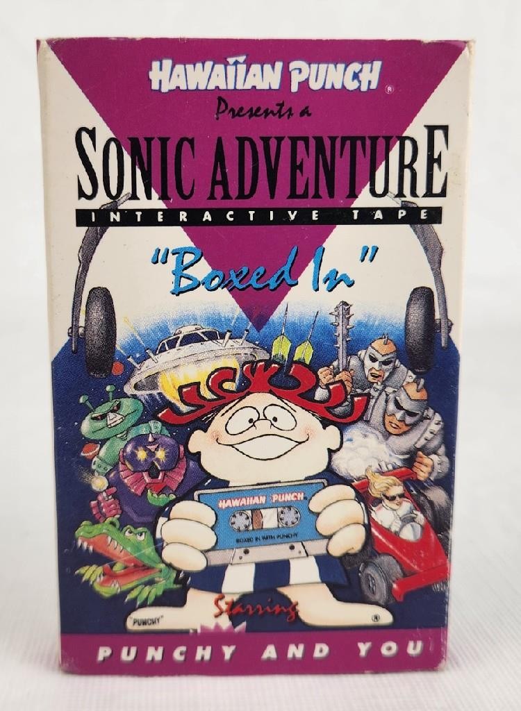 Vintage HAWAIIAN PUNCH Sonic Adventure “Boxed In” Interactive Cassette Tape 3D