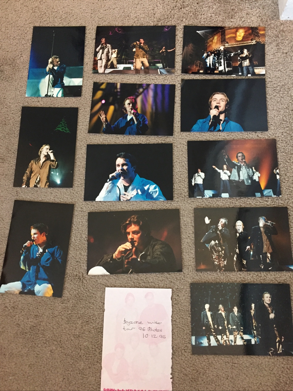 Boyzone Offical Winter Tour 1996 Photographs 6” X 4”