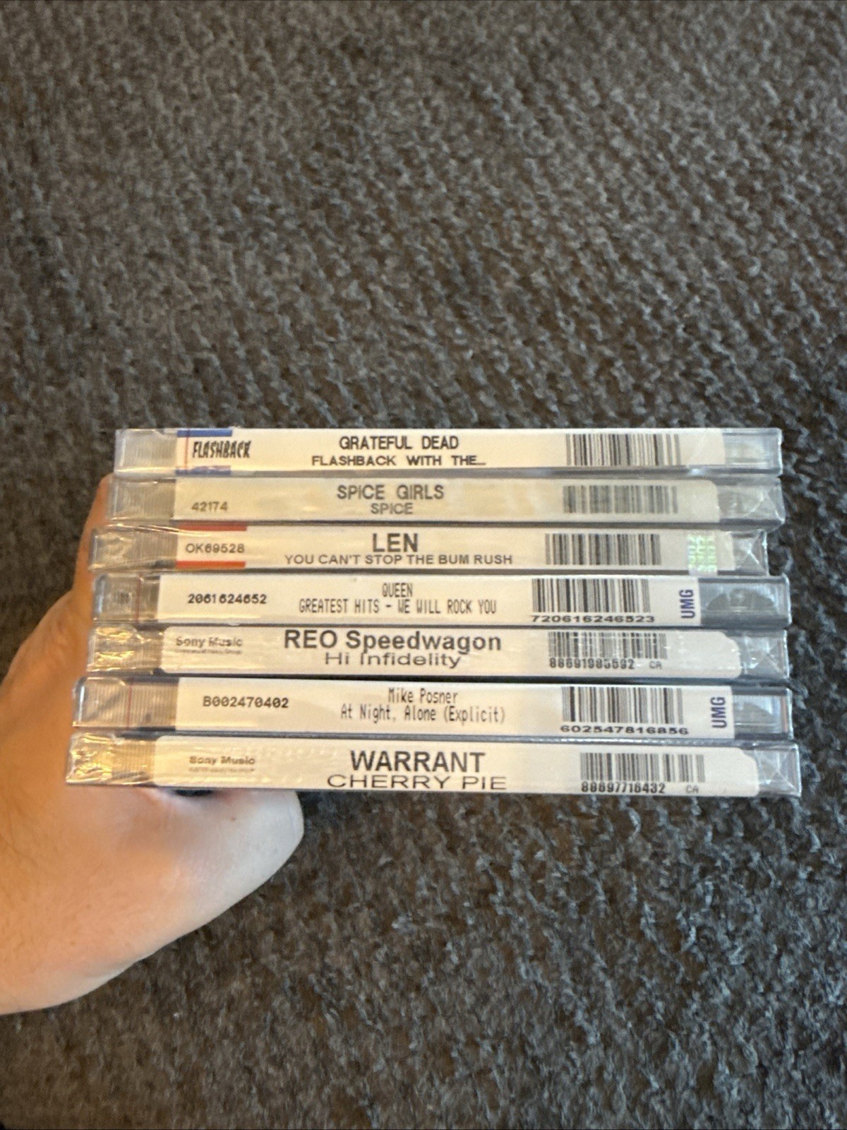 Sealed CD Lot of 7 Queen Spice Girls REO Speedwagon Warrant Grateful Dead Len