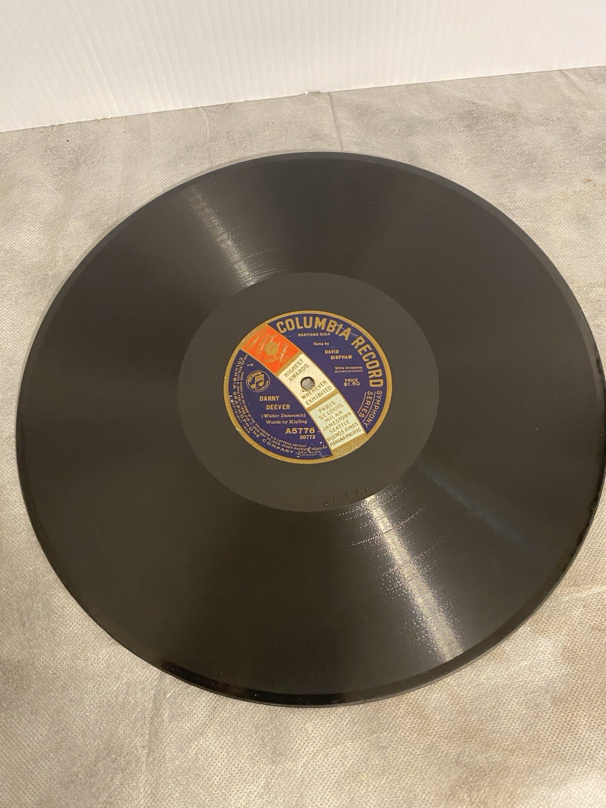 Antique Columbia Record Symphony Series | David Bispham Sings Pirate Song & More