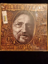 WILLIE NELSON Tougher Than Leather '83 Columbia original embossed cover w Shrink picture