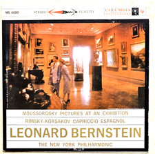MOUSSORGSKY- Pictures/RIMSKY KORSAKOV-Capriccio Espagnol- BERNSTEIN  Col  MS6080 picture