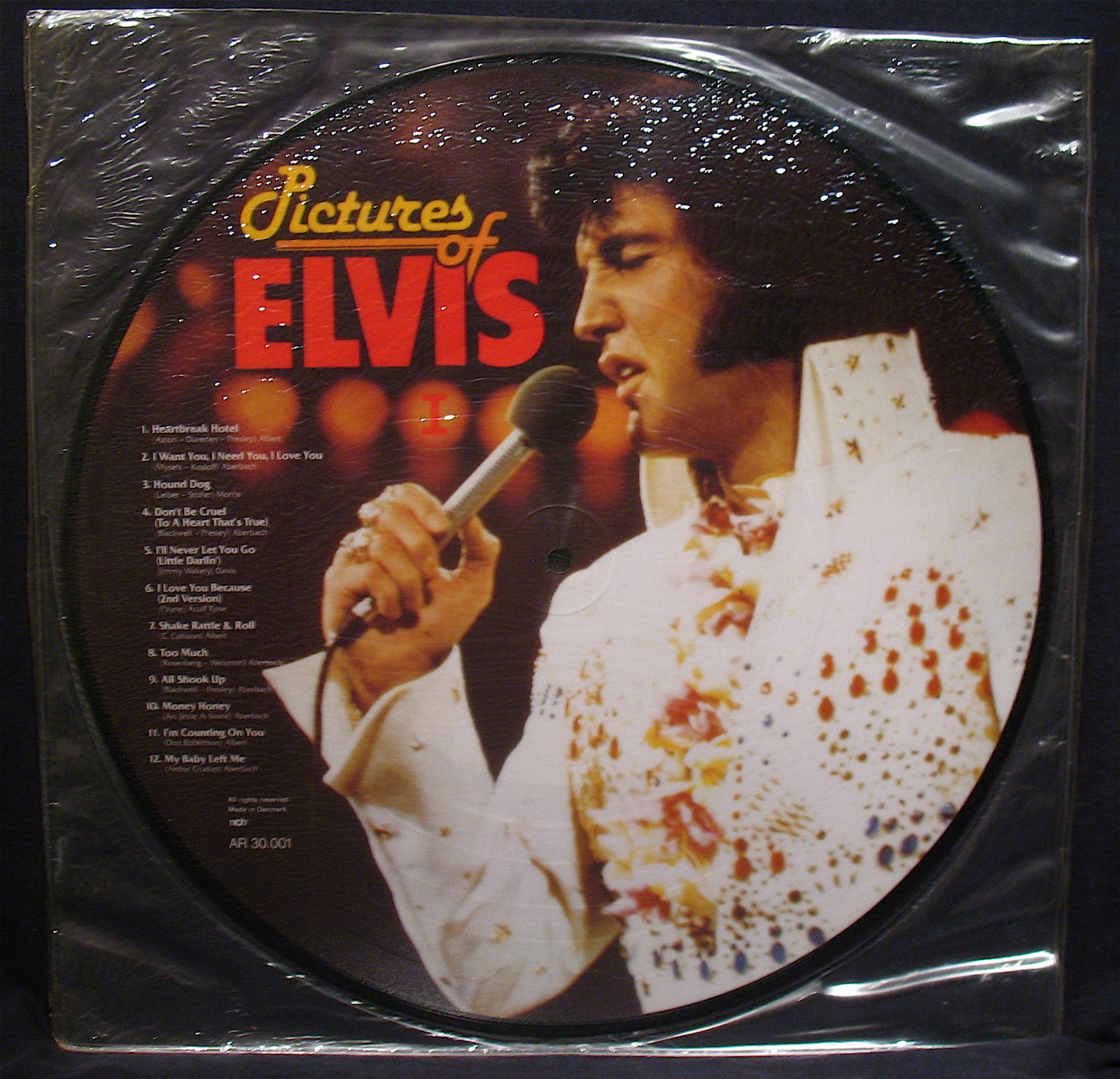 ELVIS PRESLEY-PICTURES OF ELVIS-FULLY SEALED PICTURE DISC-IMPORT-ROCKABILLY