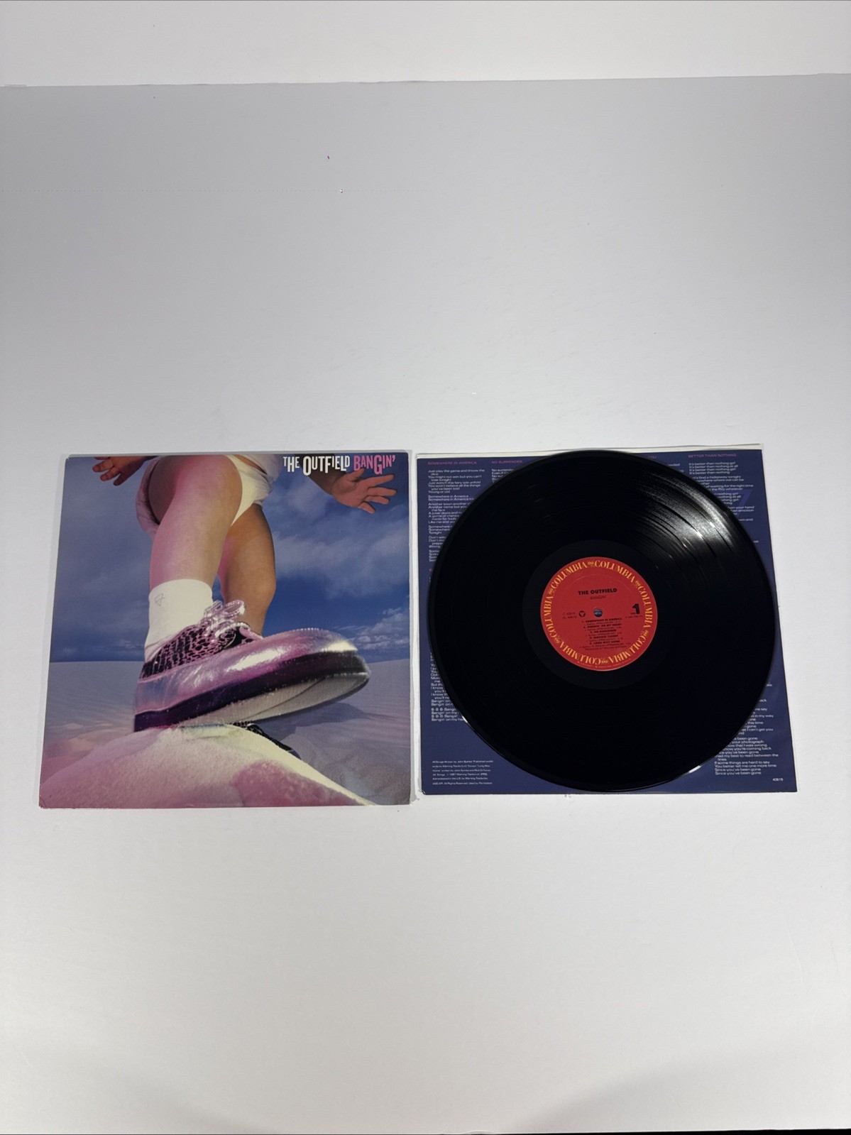 THE OUTFIELD Bangin’ (Record 1987) Used Original Pressing Columbia