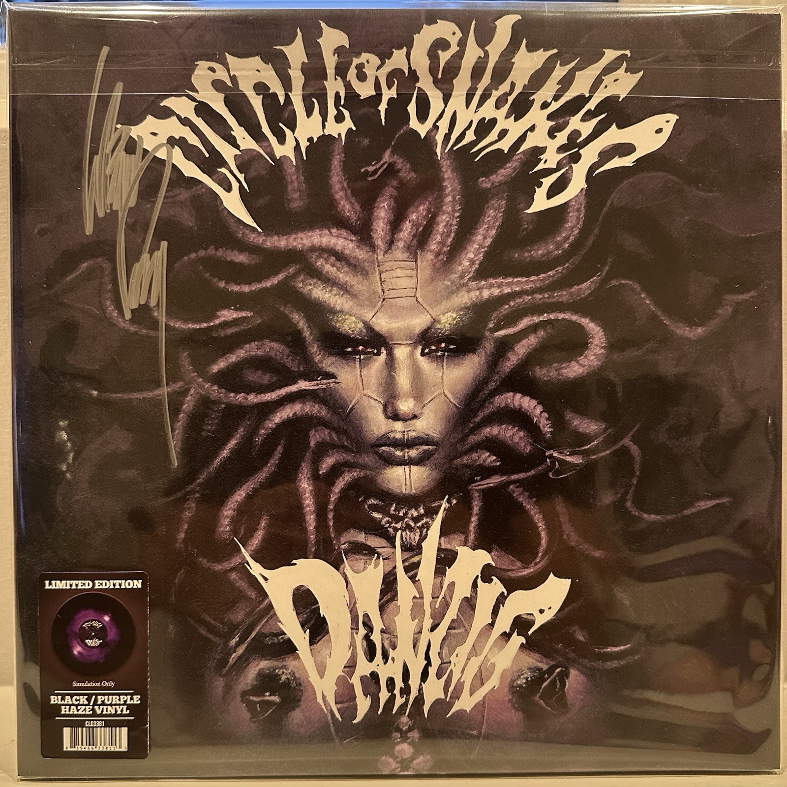Autographed Danzig - Circle Of Snakes - BLACK/PURPLE HAZE CLO3381