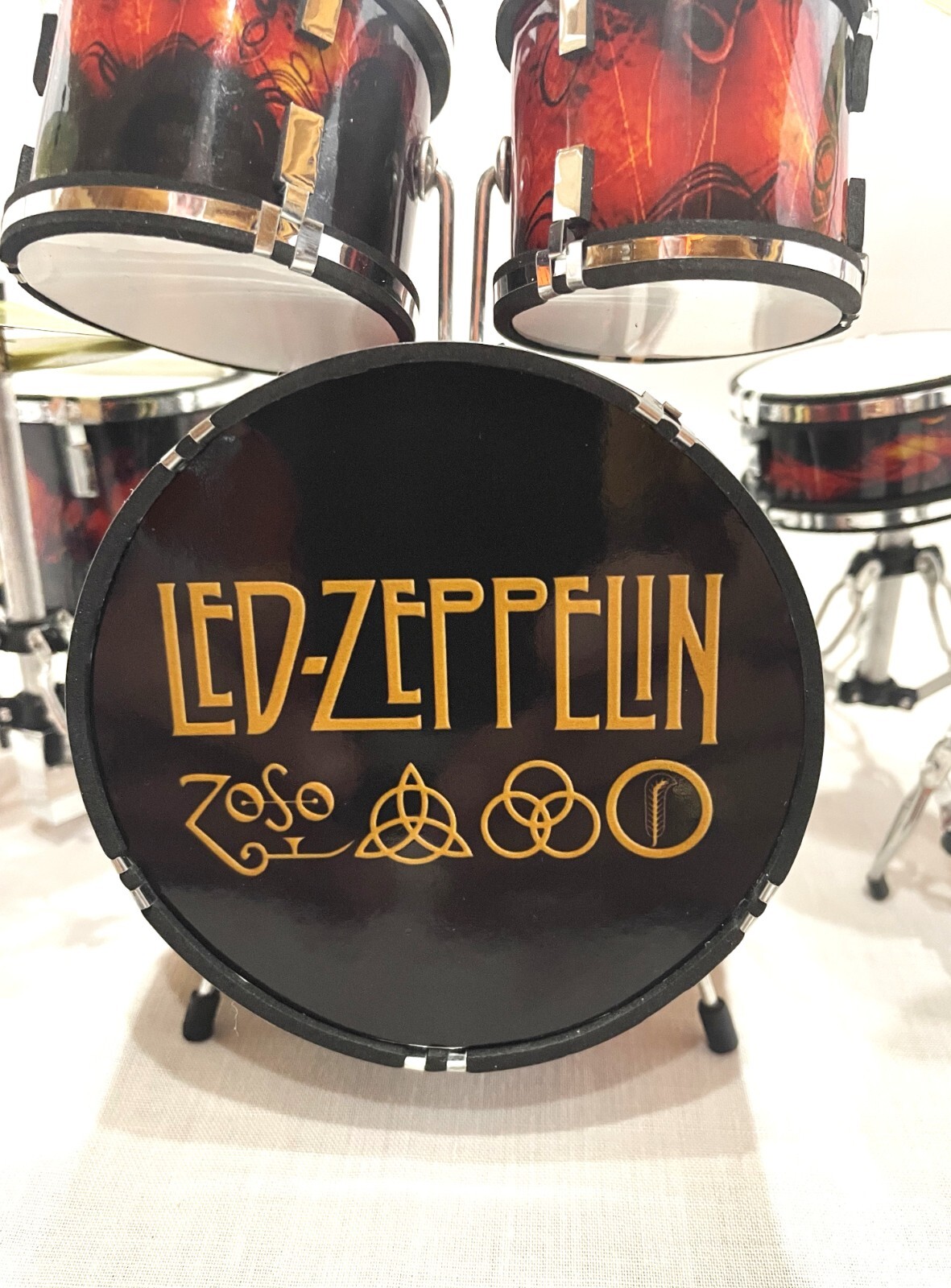 MINIATURE DRUM & GUITAR SET - LED ZEPPELIN  #2