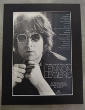 John Lennon The Best Of Promo Original Album Advert Mounted 14x11 Inches picture