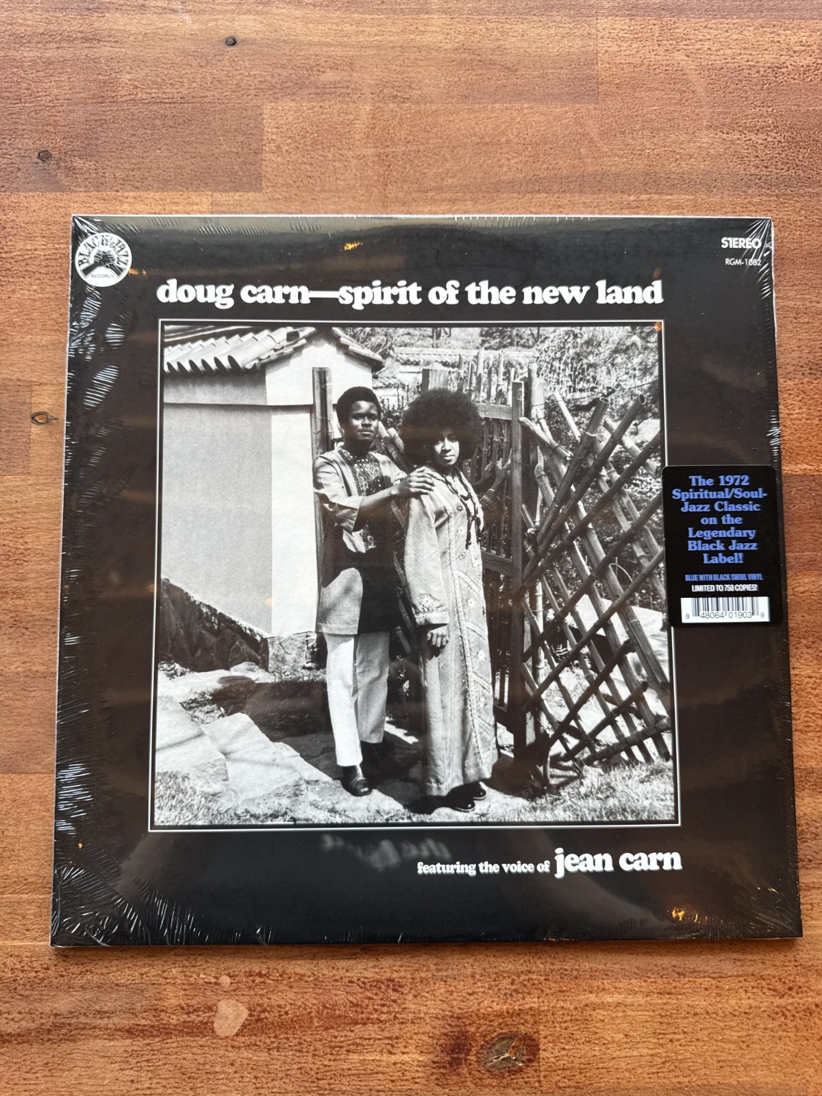 Doug Carn Spirit Of The New Land BLACK JAZZ Blue/Black Swirl Vinyl LP NEW Lmtd
