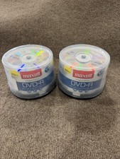 Lot of 2 Maxell 638011 DVD-R 4.7 GB Write-Once 16x Recordable Disc Spindle 50pk picture