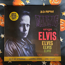 Danzig - Sings Elvis 2020 Cleopatra Limited Edition Yellow Vinyl LP 33 RPM picture