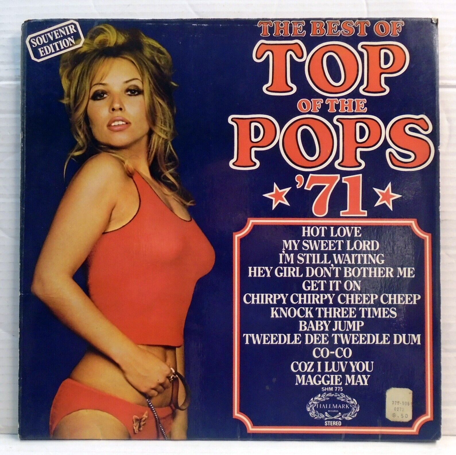 The Best of the Top of The Pops 1971 Souvenir Edition - SHM775 Pin up cover