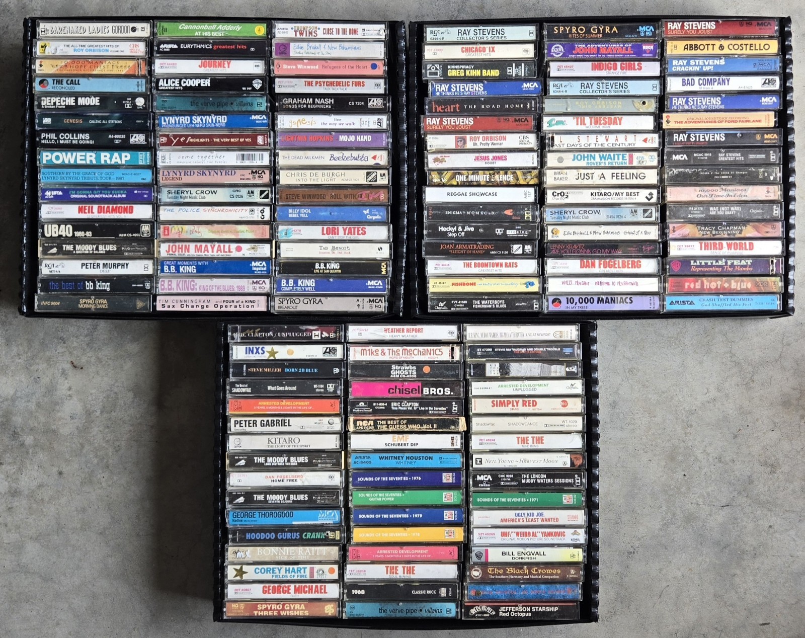 Lot Of 144 Vintage  Rock n Roll, Jazz Cassette Tapes from 1980 & 90s