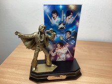 Bradford Exchange Elvis Illuminated Glass Clock & Figure Limited 1/9999 Rare picture
