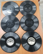 Lot of 6 Antique Edison Diamond Disc Records 78 RPM - Worn Estate Lot #02 picture