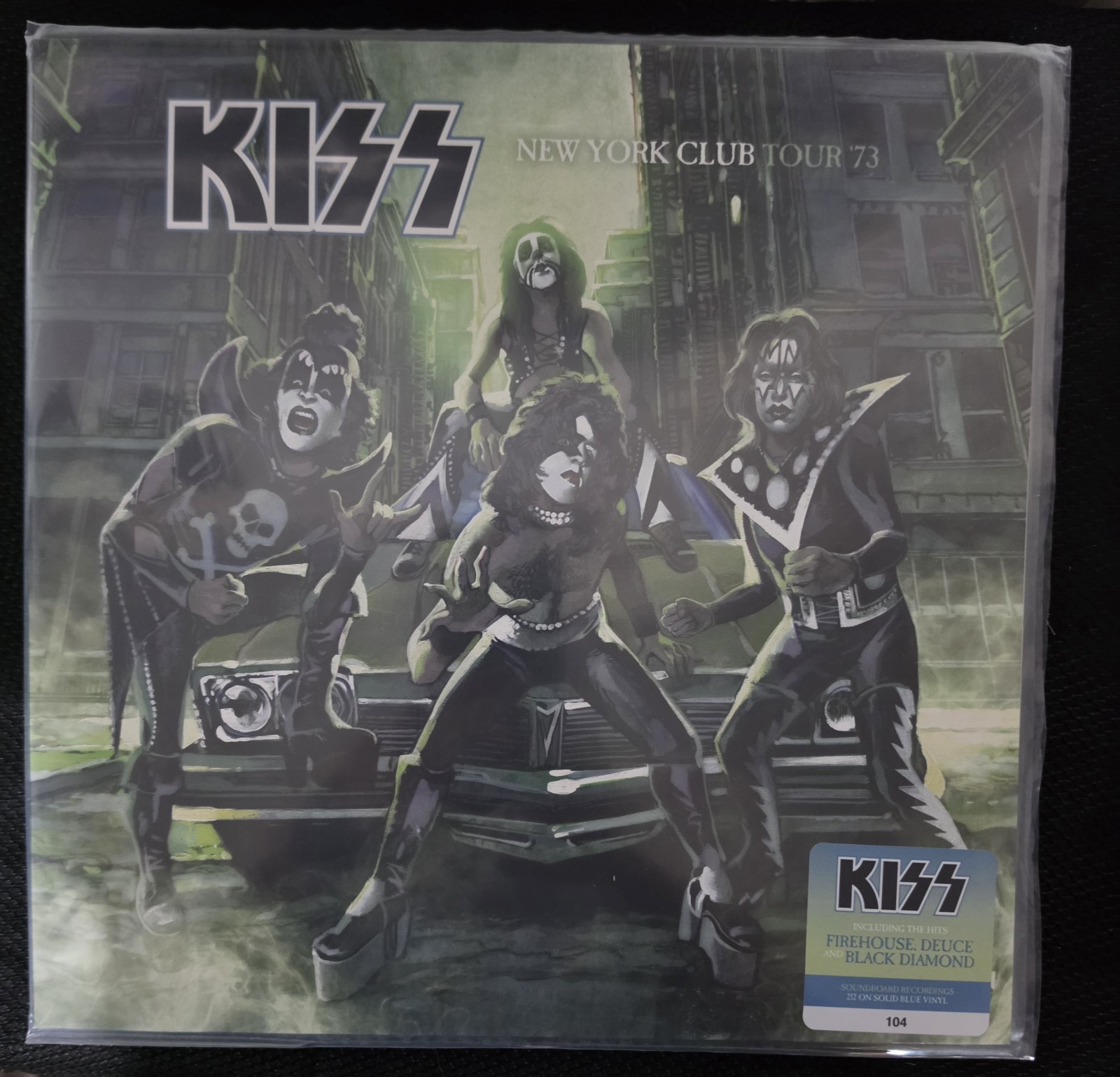New York Club Tour 73 [LP] Kiss Aqua Vinyl Soundboard live NEW w 16x24 Poster