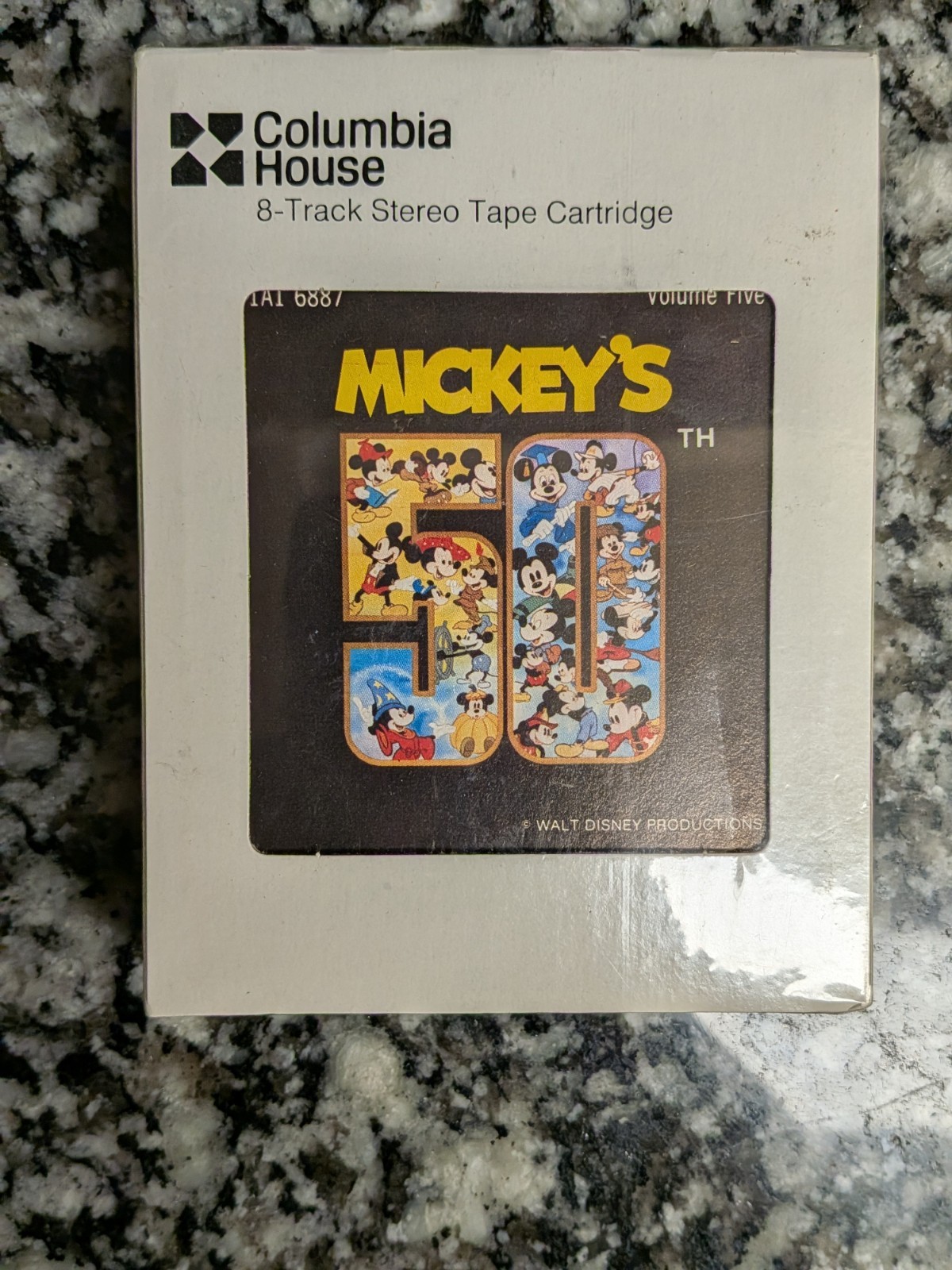 Vintage 1978 Disney Mickey's 50th 8-Track Tape NEW SEALED Columbia House