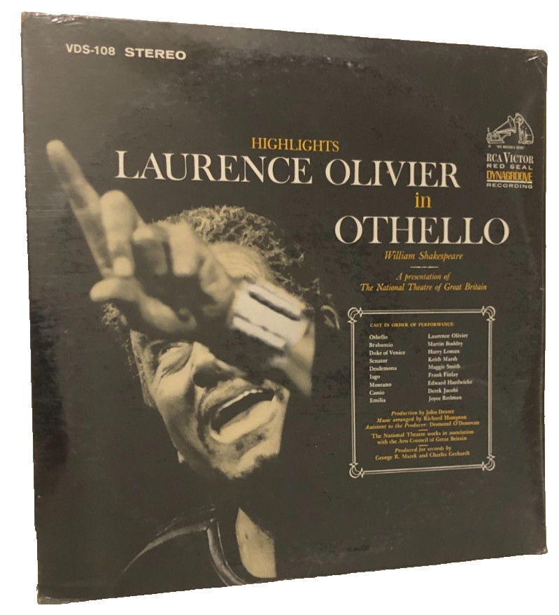 Laurence Olivier Othello VDS-108 Stereo RCA Victor Vintage 1964 Vinyl LP New