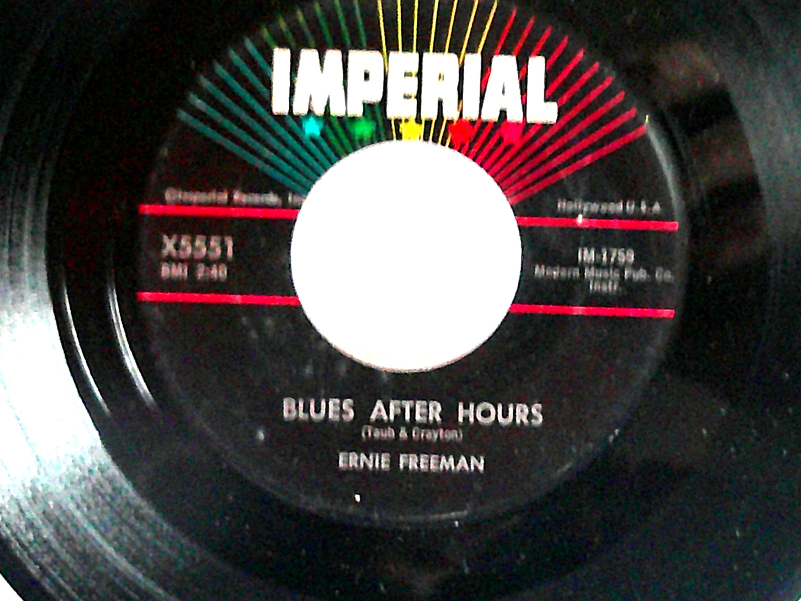 Ernie Freeman,Imperial 5551,\