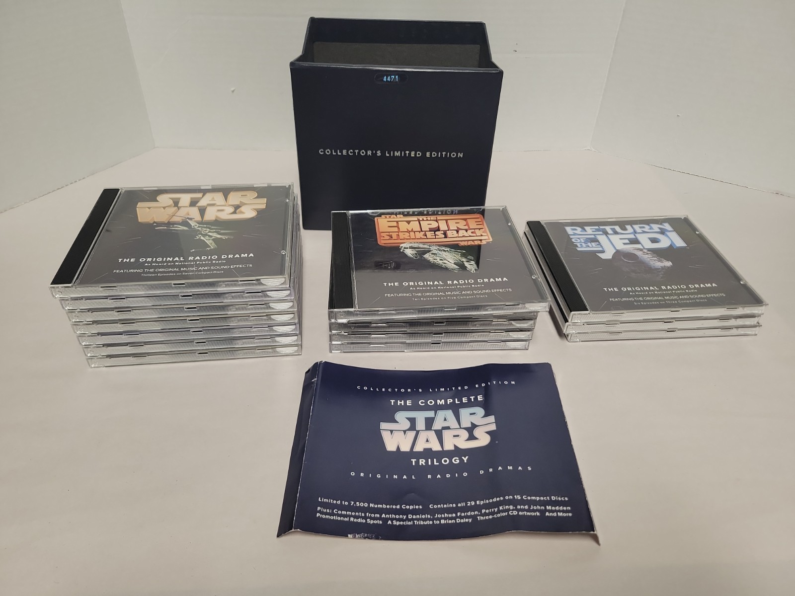 Star Wars Original Radio Drama Trilogy Collector's Limited Edition 15 CD Box Set