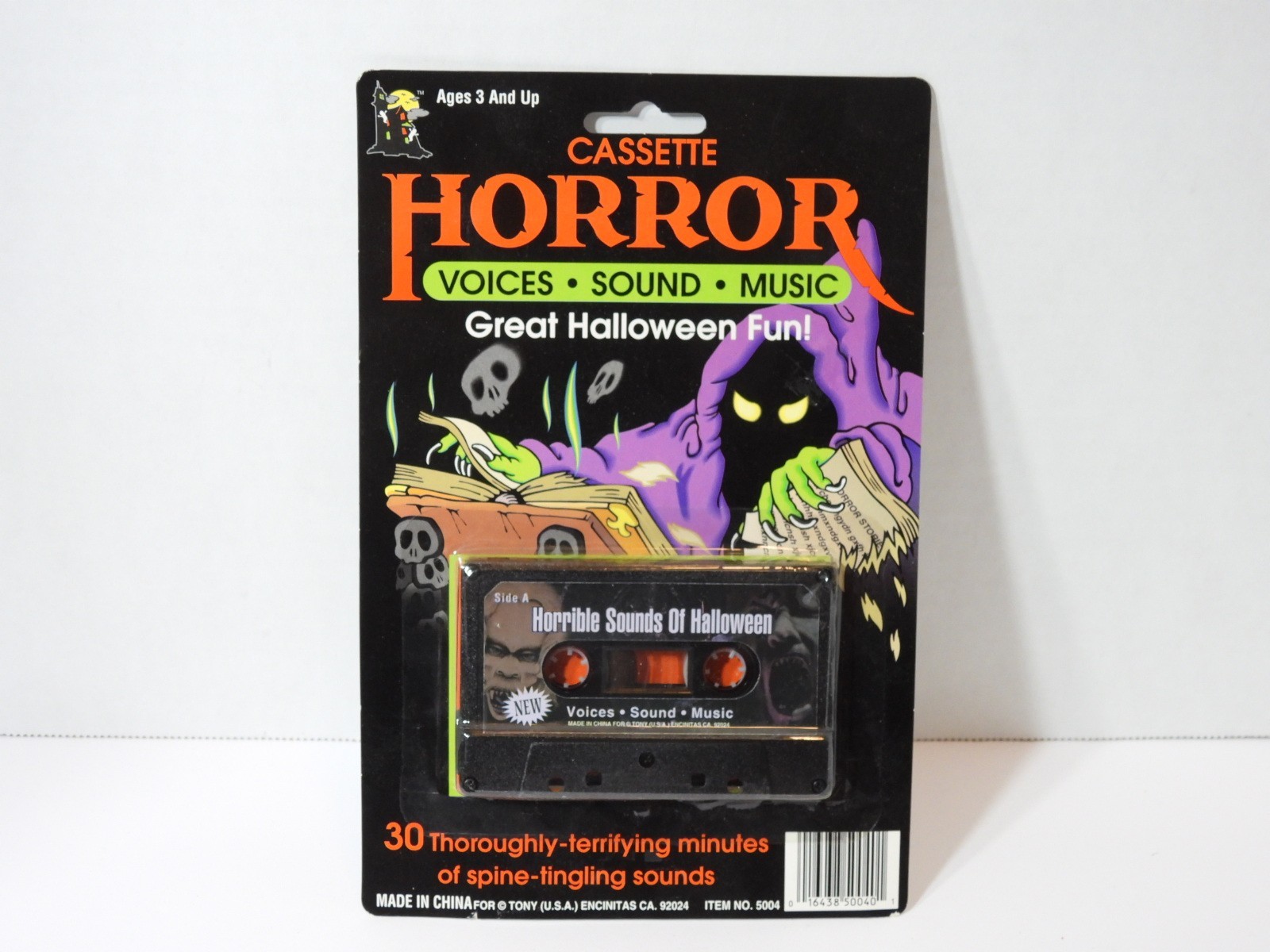 VINTAGE HALLOWEEN HORRIBLE SOUNDS OF HALLOWEEN HORROR CASSETTE NEW 