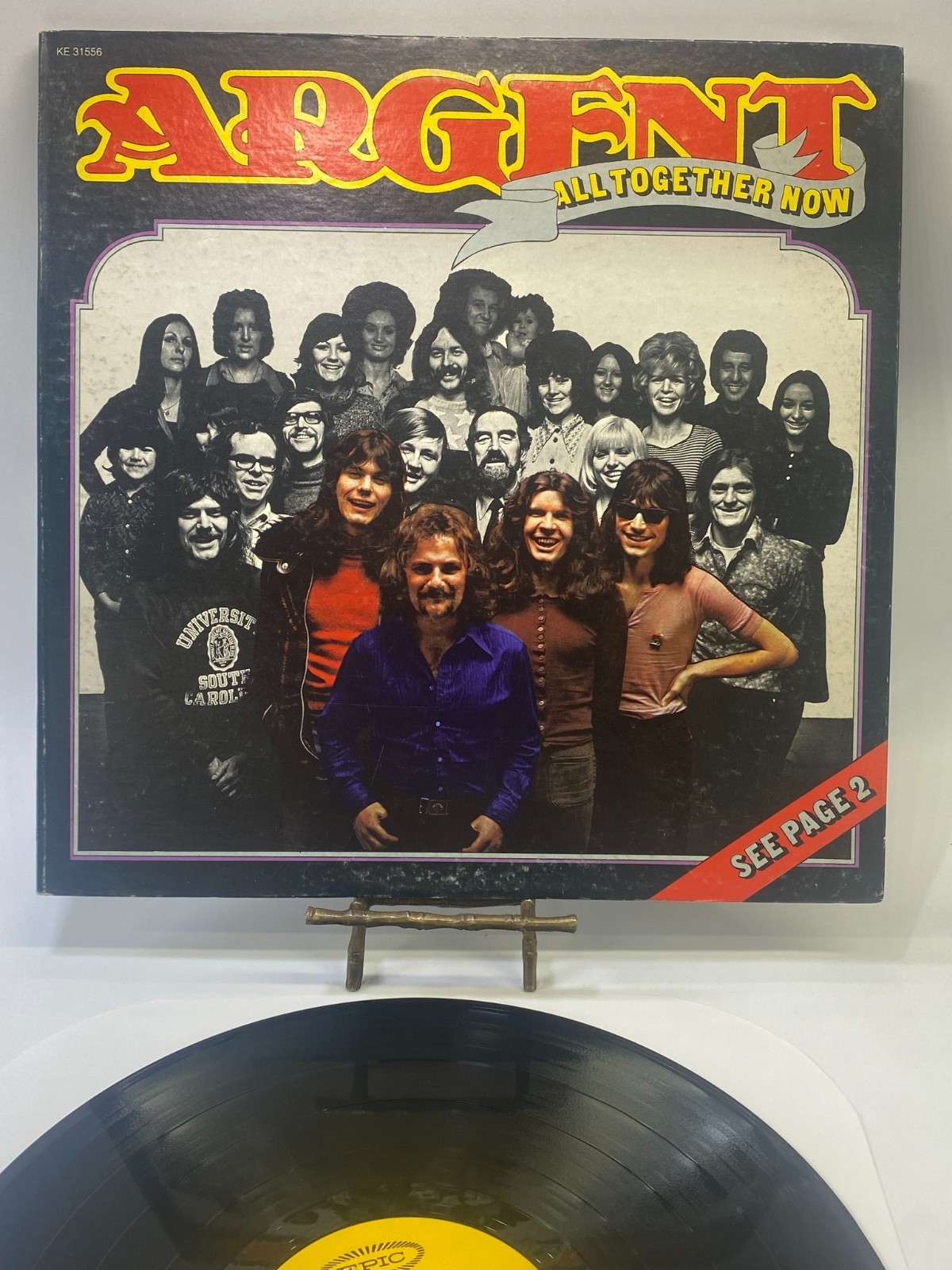 Argent All Together Now LP 1972 Epic KE 31556 Pitman Gatefold Booklet Vinyl EX