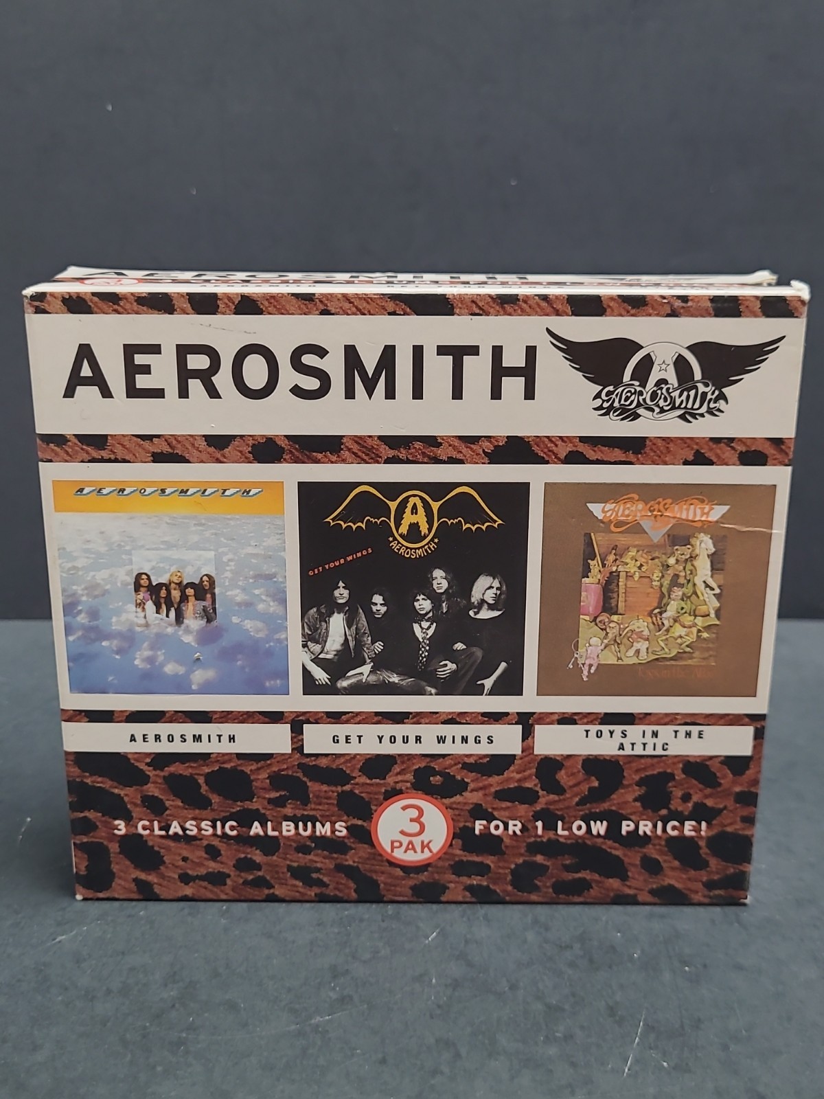 Aerosmith 3-Pak: Aerosmith / Get Your Wings / Toys in the Attic CD Set Nice