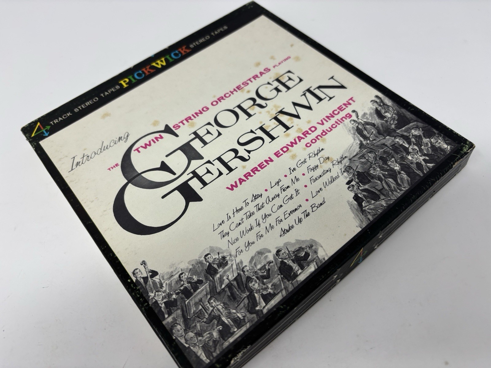 George Gershwin Twin String Orchestras Plays Warren Vincent 7.5 IPS Reel C59