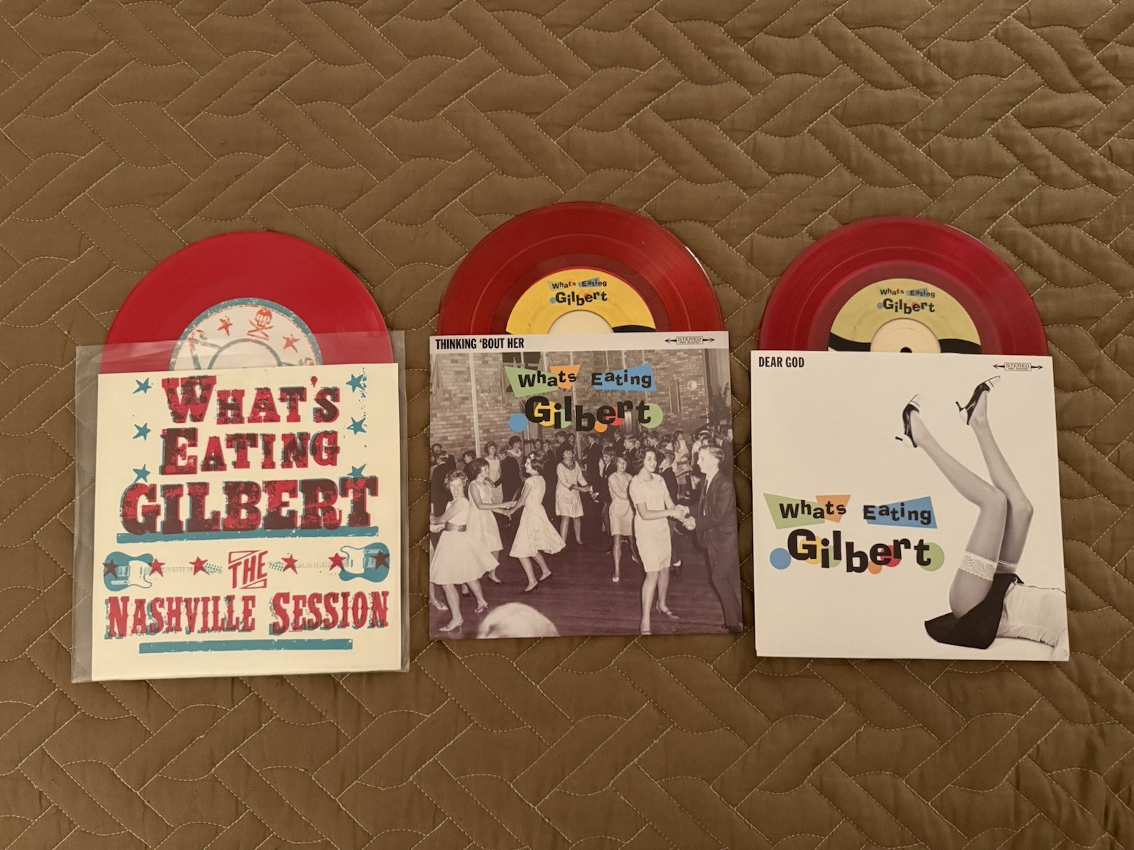 CHAD GILBERT - What’s Eating Gilbert 7 inch lot MINT NEW NFG New Found Glory RED