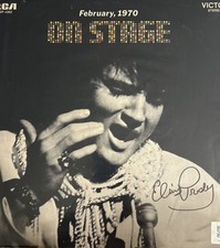 Elvis Presley February, 1970 On Stage Autographed Vinyl Record With Coa picture