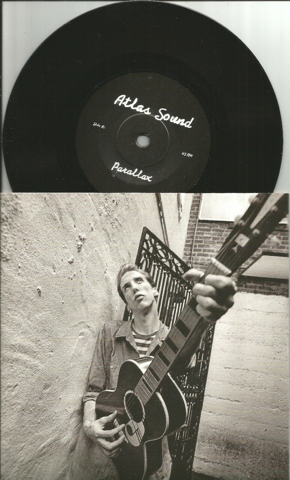 Deerhunter ATLAS SOUND Parallax 500 MADE UNRELEASED 7 INCH vinyl Double Groove