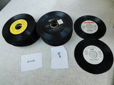 ~100 45 RPM Records Famous Rock Music Stones Skaggs Lennon Dylan Queen Baez + picture