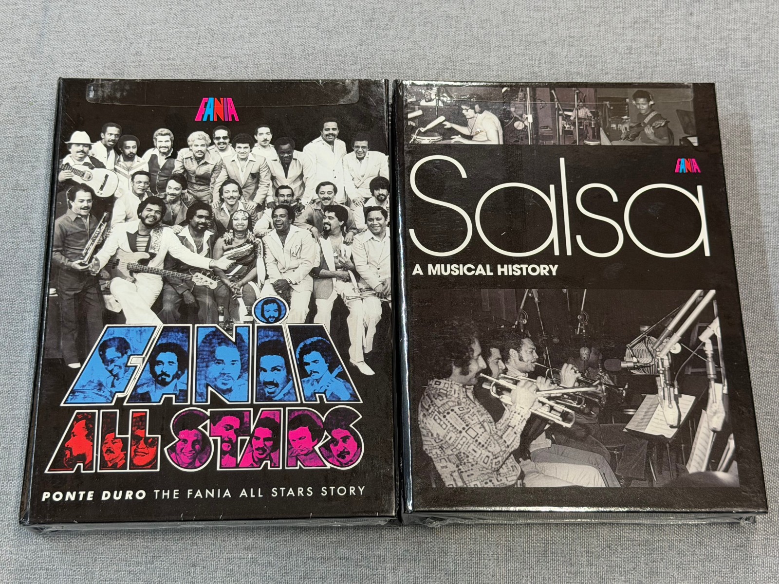 LOT OF 2 FANIA CD SETS Salsa: A Musical History  4 Cd’s Box Set  & ALL STARS 4CD