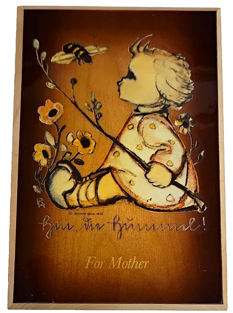 1974 Berta Hummel FOR MOTHER Music Box Schmid ANRI Reuge MIB Italy VTG